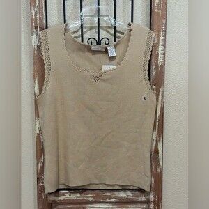 Apostrophe sleeveless sweater Tank top